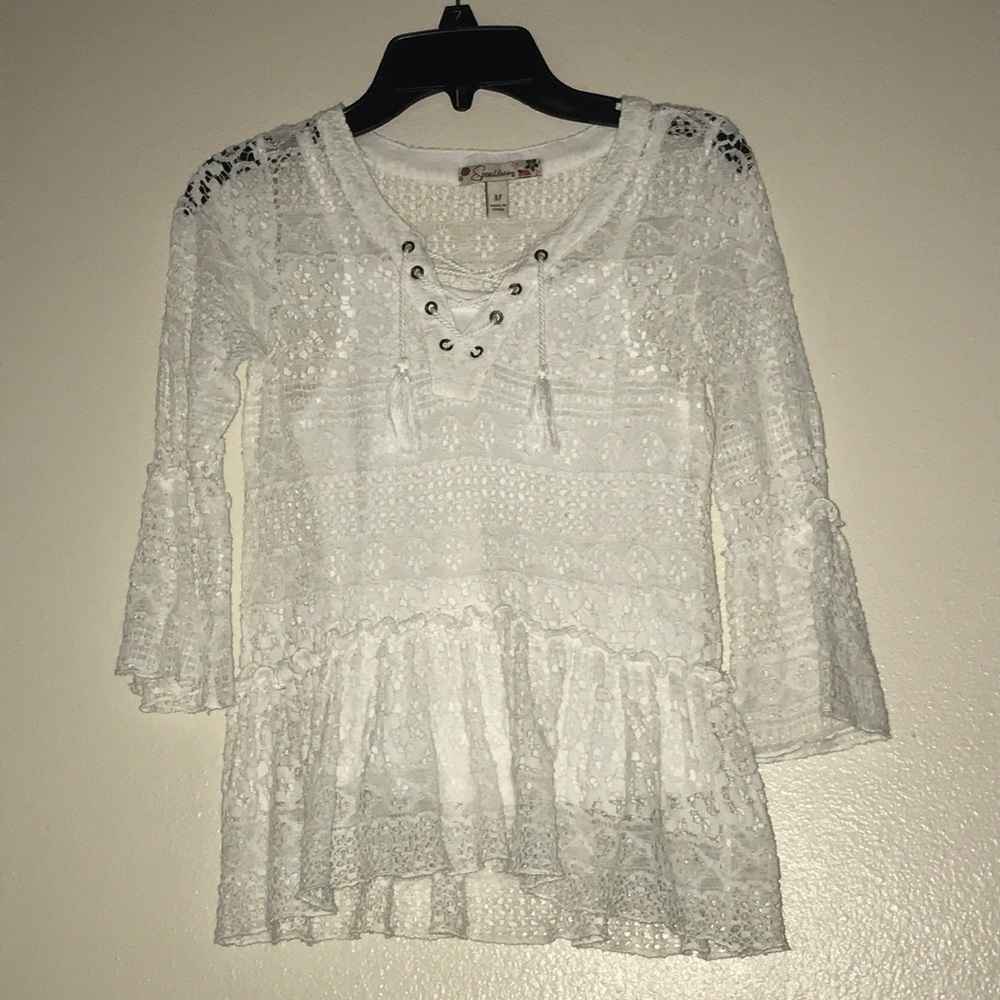 White See-Through Shirt